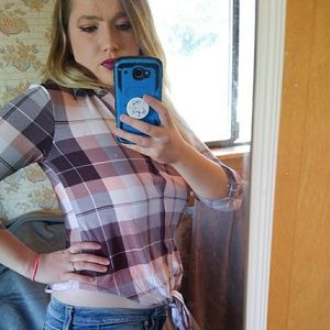 Joe Boxer Plaid top